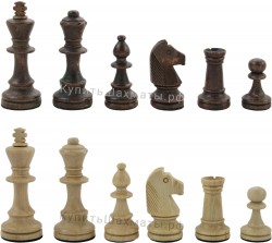 Фигуры деревянные шахматные "Стаунтон №4" с утяжелителем